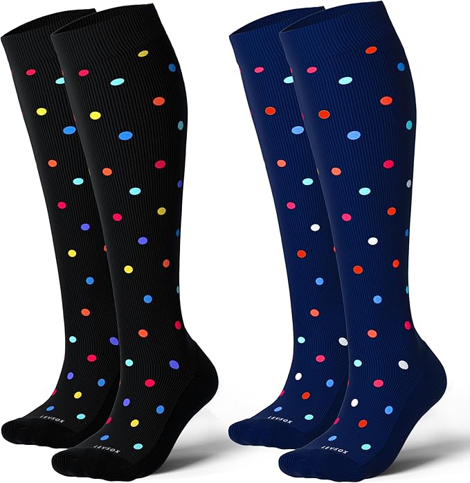 LEVSOX Thick Cotton Compression Socks by Levsox
