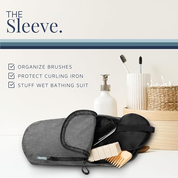 Toiletry Bag Kit Set: Hanging Travel Toiletry Bag + 311 TSA Cosmetic Liquid Bag - Image 6