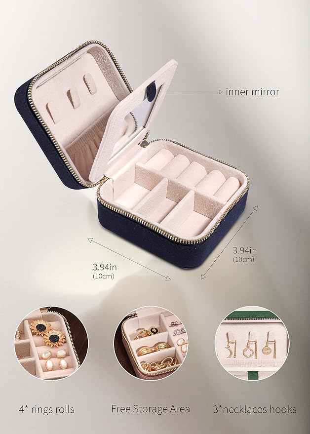 S.Leaf Travel Jewelry Organizer Travel Jewelry Boxes - Image 4