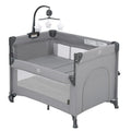 2-in-1 Baby Playard, Pack and Play Bassinet, Easy Folding Portable Crib by QUTANIX