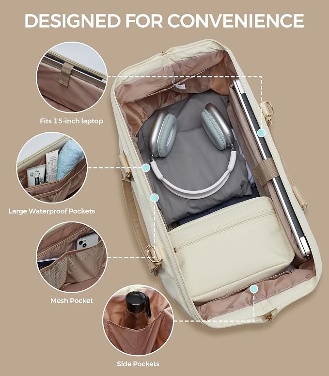 Weekender Bags for Women, Large Travel Duffel Bag - Image 7