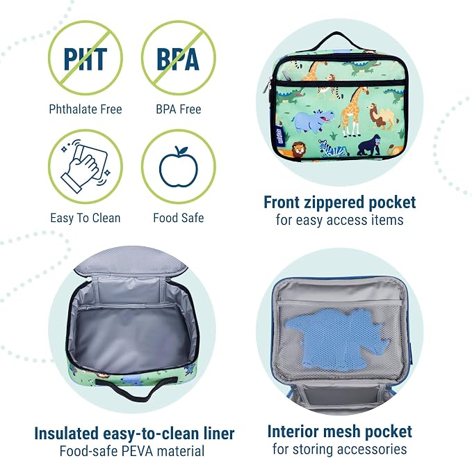 Wildkin Kids Insulated Lunch Box – Durable and Reusable - Image 4
