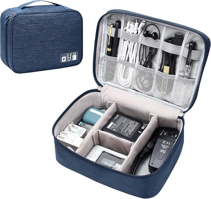 Electronics Organizer Travel Universal Cable Organizer Bag Waterproof by SELLYFELLY