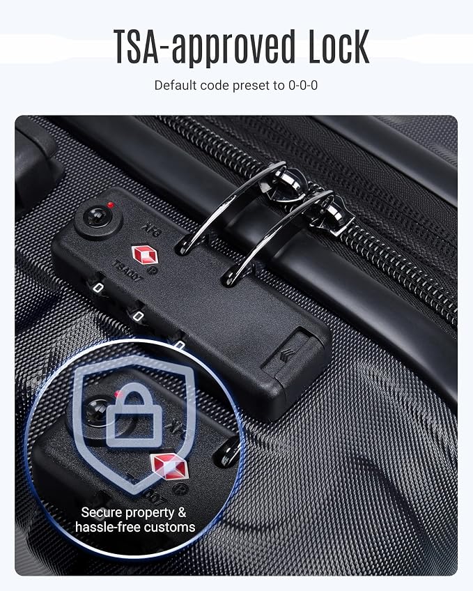 LIGHT FLIGHT Luggage Sets, 3 Piece Durable Suitcase Set - Image 5