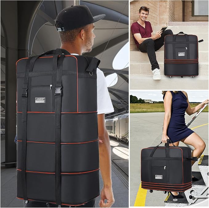 Expandable Large Capacity Travel Bag Oxford Cloth Duffel Bag - Image 2