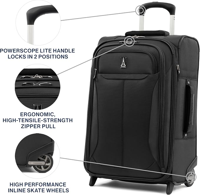 Travelpro Tourlite Softside Expandable Upright 2 Wheel Luggage, Lightweight - Image 3