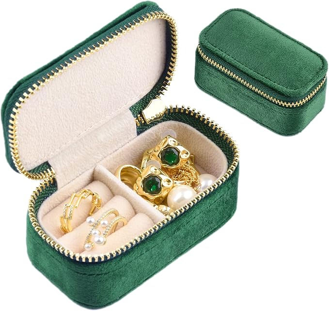 TAIMY Travel Jewelry Case, Mini Jewelry Travel Case, Velvet Small Travel by TAIMY