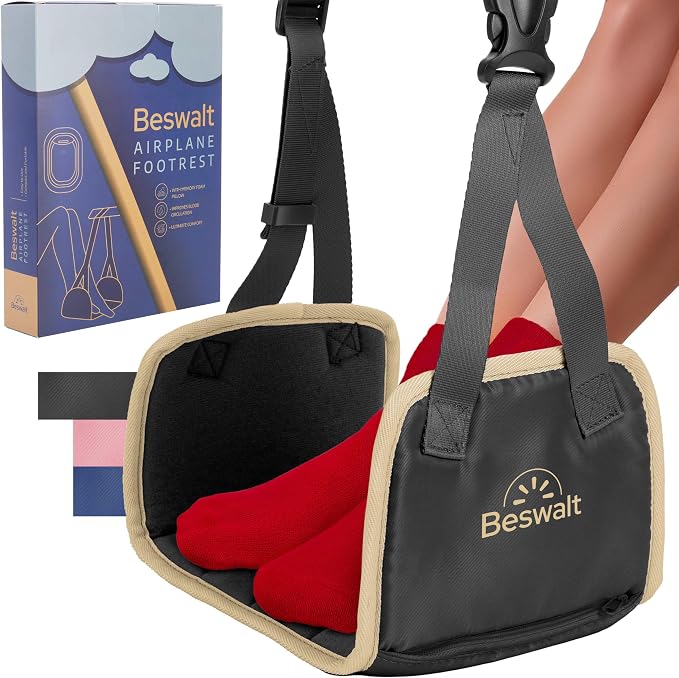 Portable Airplane Foot Hammock for Plane Travel - Image 9