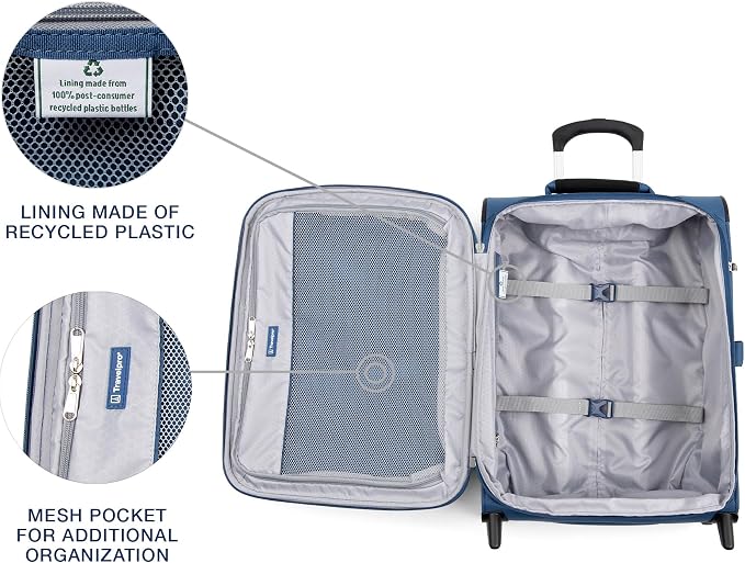 Travelpro Maxlite 5 Softside Expandable Upright 2 Wheel Carry on Luggage - Image 7