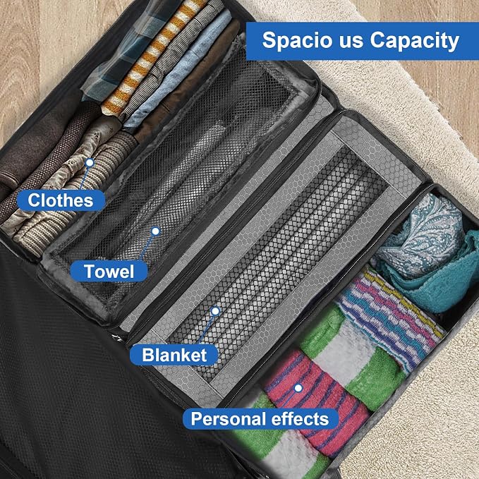 Suitcase Organizer, Travel Luggage Organizer Portable Hanging Travel Shelves - Image 5
