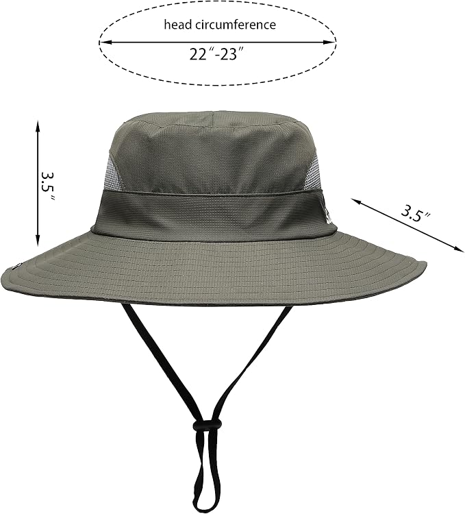 Womens Summer Sun Hat Beach Hat Wide Brim Outdoor UV Protection Hat Foldable - Image 2