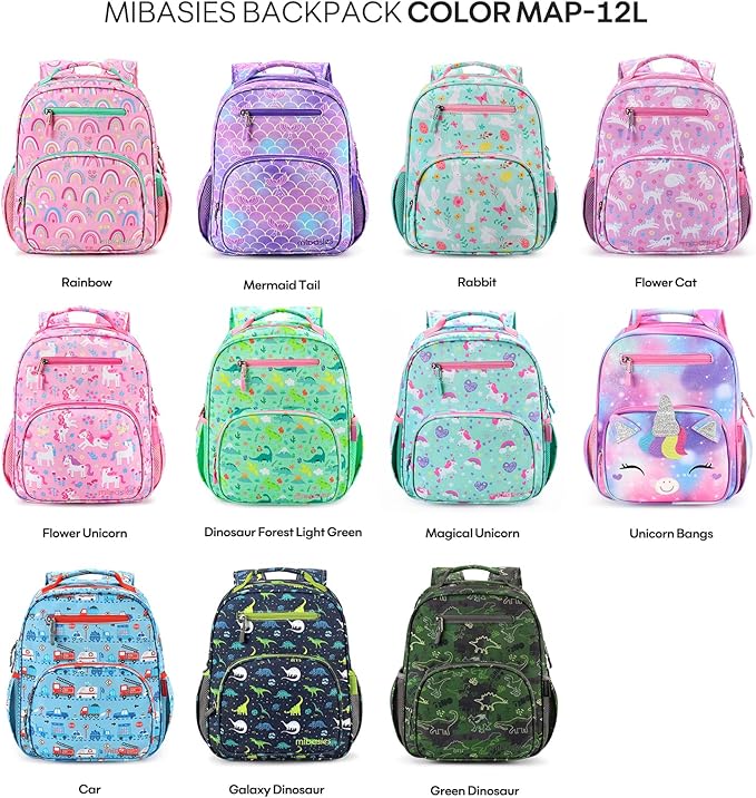 mibasies Girls Backpack 5-8: Lightweight Kids Backpacks - Image 7