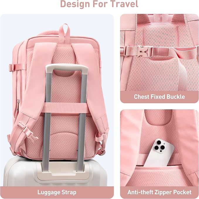 SHOWKOO Travel Backpack For Man Women, Airline Approved Carry On Laptop - Image 7