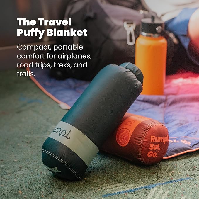 Rumpl Travel Puffy Blanket, Ultra-Packable Travel-Size Warmth and Comfort - Image 2