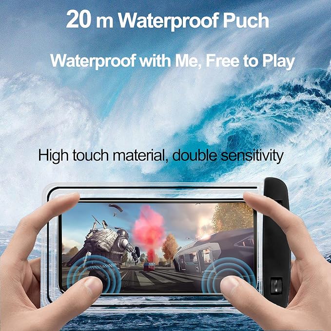 2-Pack Waterproof Phone Pouch，Waterproof Phone Case - Image 5