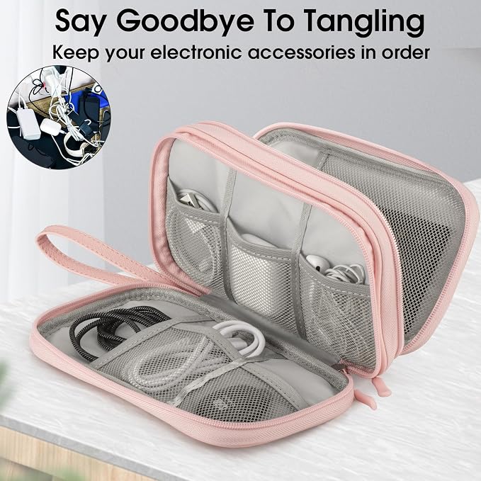 Leather Travel Electronic Organizer - Image 6