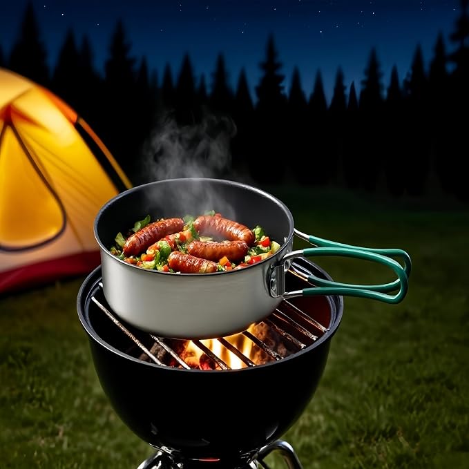 Stainless Steel Camping Cookware, and quick to heat up. Compact camping - Image 7