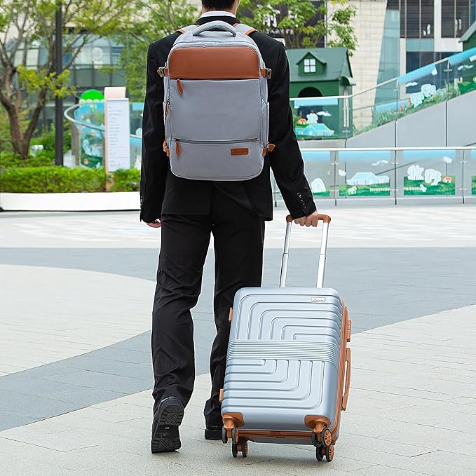 Romswi Luggage Sets 2 Piece 22In, Expandable 22x14x9 Carry On Luggage - Image 2