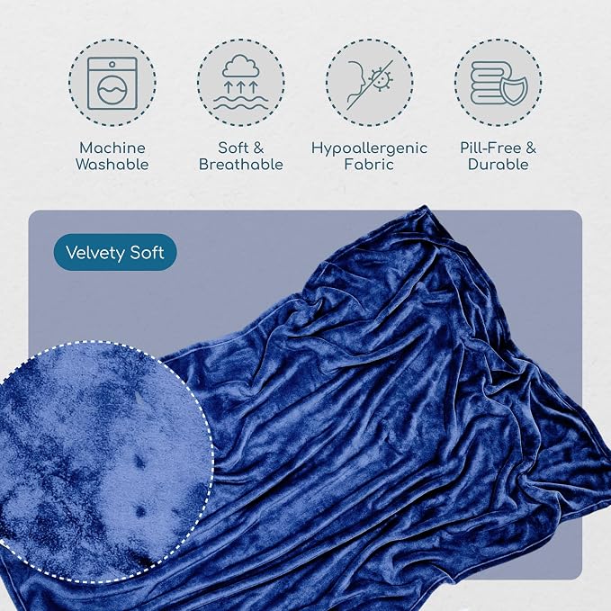 Resty 65"x40" Traveling Airplane Blanket, Velvety Soft Blanket That Becomes a - Image 3