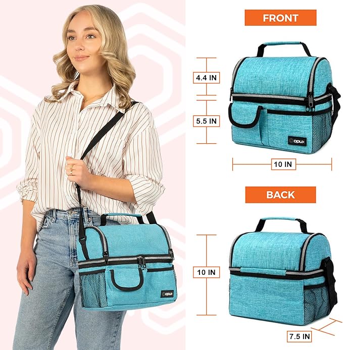 OPUX Lunch Box for Men, Adult Lunch Box Cooler, Insulated Lunch Bag Women - Image 3