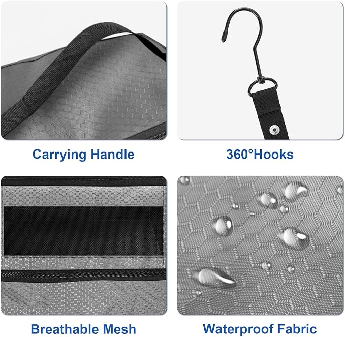 Suitcase Organizer, Travel Luggage Organizer Portable Hanging Travel Shelves - Image 3
