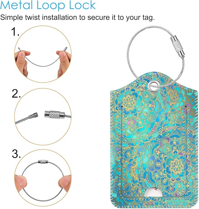 Fintie Luggage Tags, Privacy Cover ID Label - Image 3