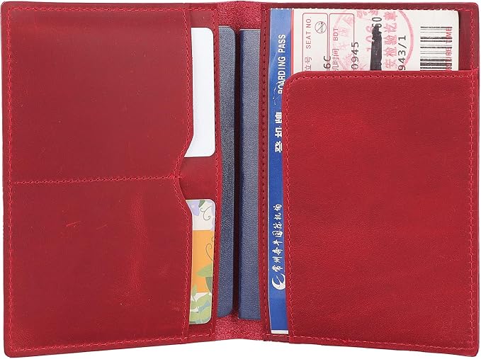 STAR VISTA Albatross Leather Travel Passport Holder, Minimalist Design - Image 2