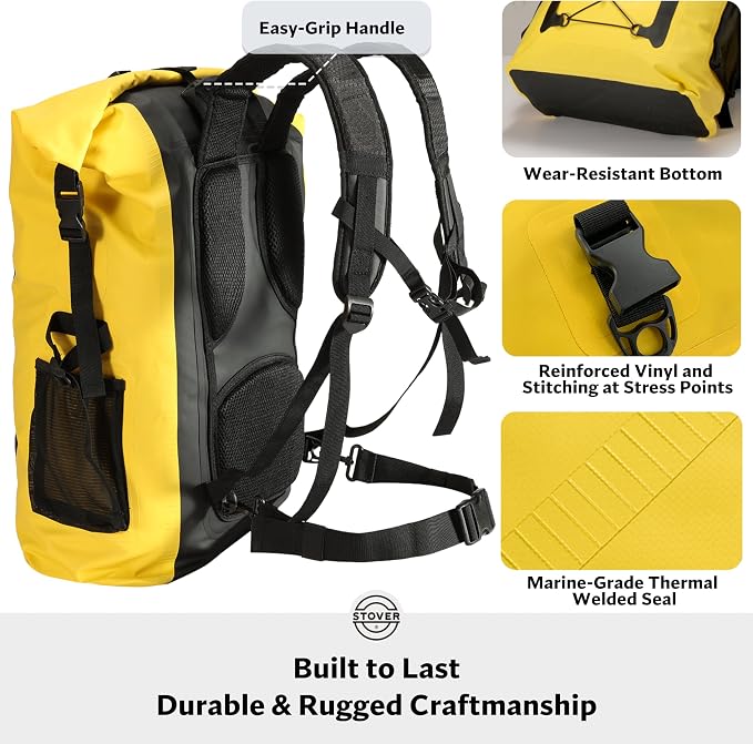 STOVER 5/10/25/30/40/55L Waterproof Backpack- Floating Dry Bag - Image 4