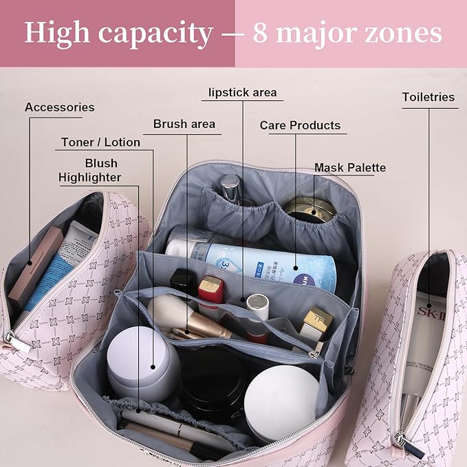 BOYATU Travel Makeup Bag Cosmetic Bags - Image 3