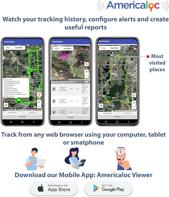 Americaloc Mini Seven GPS Tracker – Includes 4 Months of Free Service. - Image 4