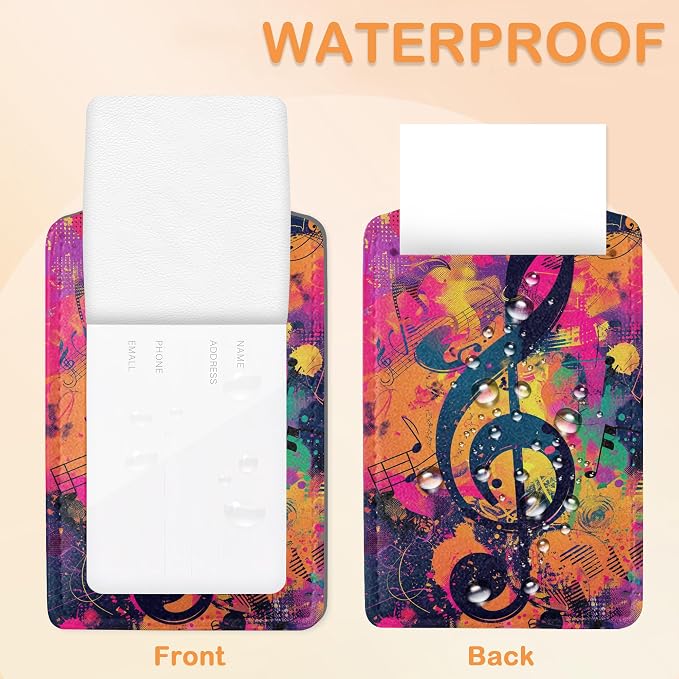 Retro Neon Treble Clef Pop Art PU Leather Luggage Tags - Image 3