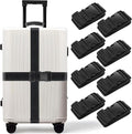 BILIONE 8 Pcs Luggage Straps, TSA Approved Add a Bag Premium Accessory by BILIONE