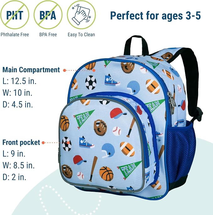 Wildkin 12-inch Kids Backpack – Padded, Adjustable - Image 4