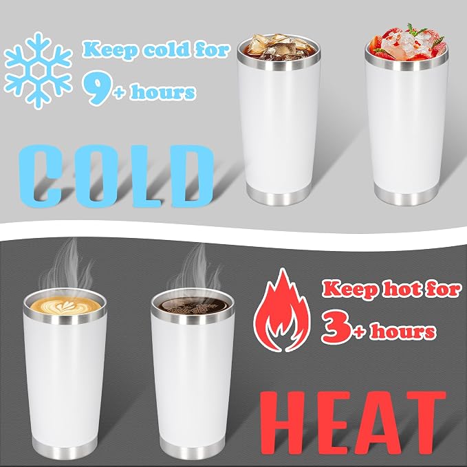 20 oz Tumbler with lid Double Wall Vacuum Insulated Tumblers Stainless Steel - Image 4