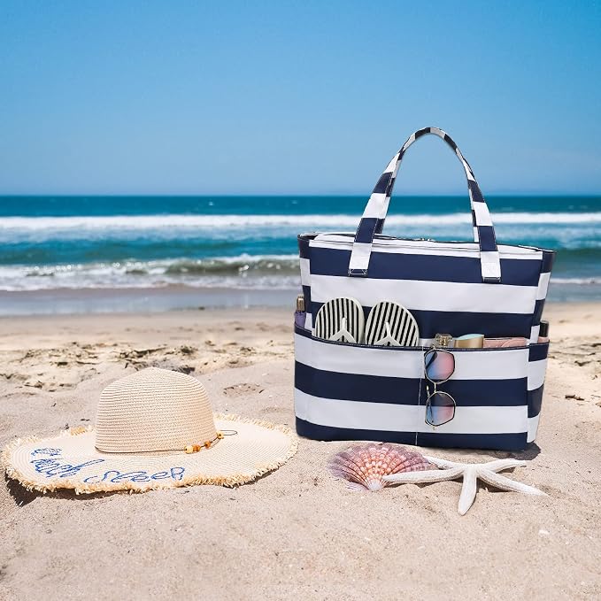 Beach Pool Bags Tote for Women Ladies Large Gym Tote Carry On Bag - Image 7