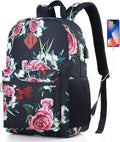 School Backpack, Casual Bookbag Women and Teen Girl Schoolbag by YAMTIONBAGS