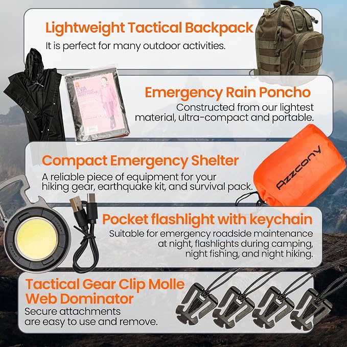 Emergency Survival Kit with First Aid Gears and Supplies - Image 7