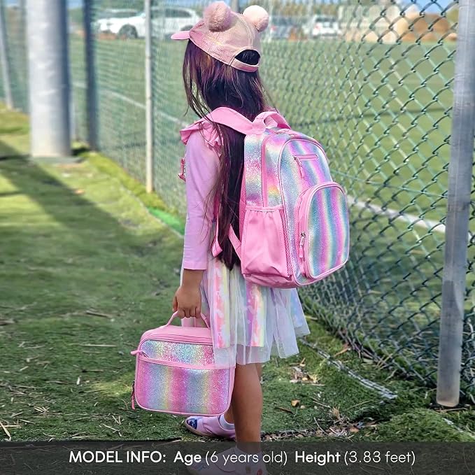 mibasies Girls Backpack 5-8: Glitter Kids Backpacks - Image 2