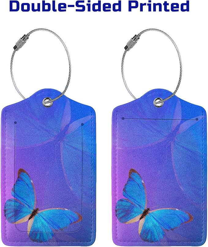 Blue and Purple Luggage Tags - Image 4
