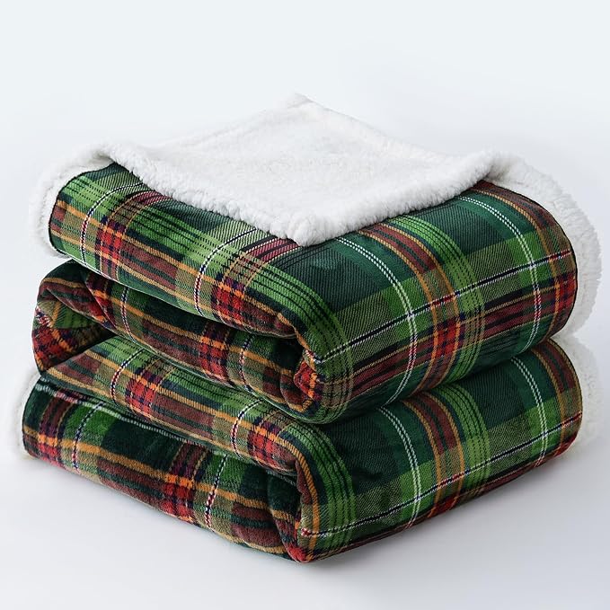 PU MEI Sherpa Fleece Throw Blanket 80" x 90" Reversible Plush Fluffy Large Big - Image 6
