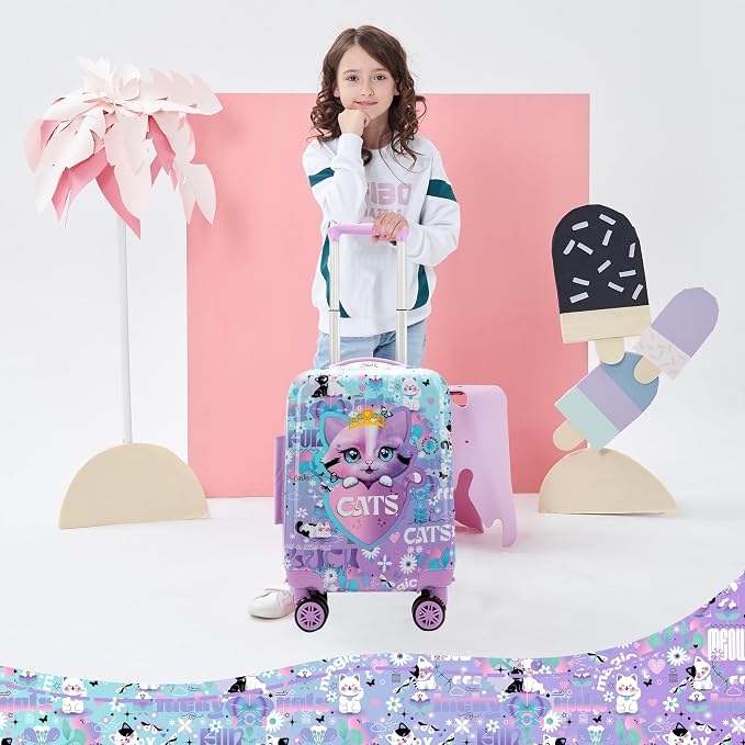 Kid’s Luggage Set 5 Piece Suitcase Set 16’’ Hardside Luggage - Image 5
