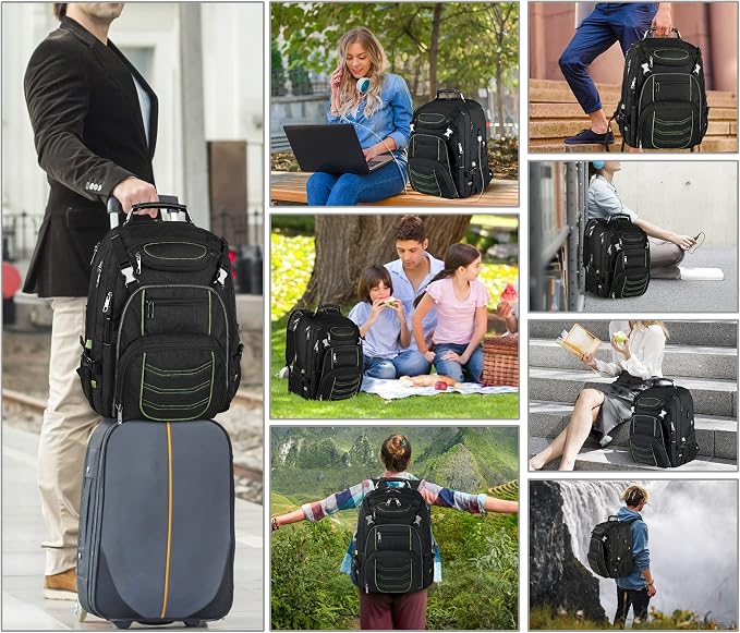 Travel Laptop Backpack, Extra Large 18.4 Inch Laptop RFID Anti Theft TSA - Image 7