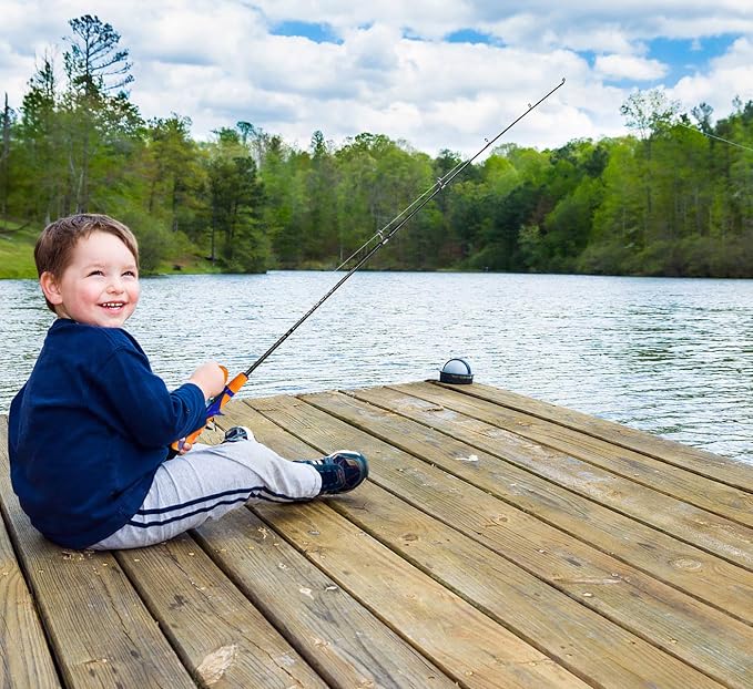 Urban Deco Kids Fishing Pole Set Portable Telescopic Kids Fishing Rod and Reel - Image 6