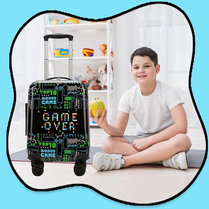 Suitcase for Kids 16inch Car Luggage Set for Boys Travel Suitcase Hard Shell - Image 5