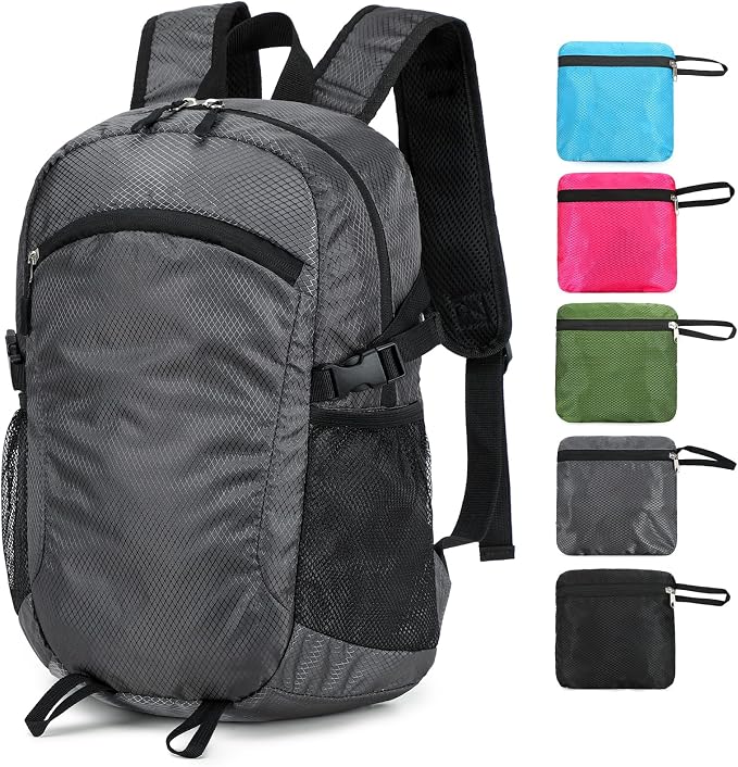 Small Hiking Daypack, 15L Waterproof Hiking Backpack Packable Lightweight by SFIUYDS