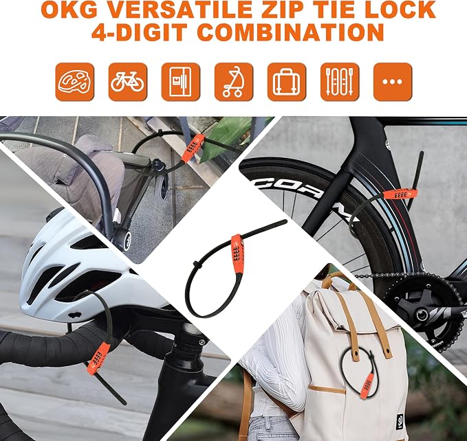OKG 4-Digit Combination Zip Tie Lock - Image 6
