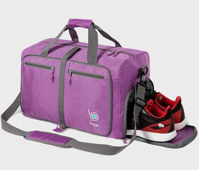 Bago Foldable Duffel Bags for Traveling Women & Men - 40L Sports Packable - Image 8