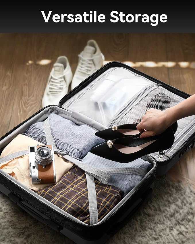 LUGGEX Carry On Luggage 22x14x9 Airline Approved, Polycarbonate Hard Suitcase - Image 6