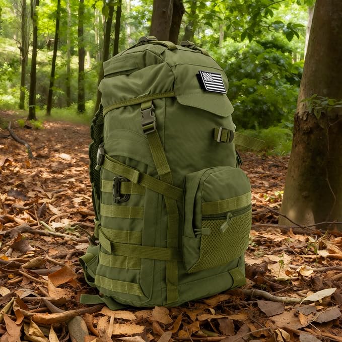 50L Tactical Backpack for Men and Women, Water-Resistant Molle Rucksack - Image 9