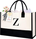 BAGAIL Initial Tote Bag, Personalized Birthday Gifts by BAGAIL